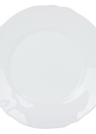 Тарілка обідня скло "luminarc.louis xv" 24см біла p9023/9804
