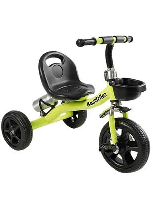 11823 bs велосипед 3-х колесный best trike корзинка бутылочка желтый