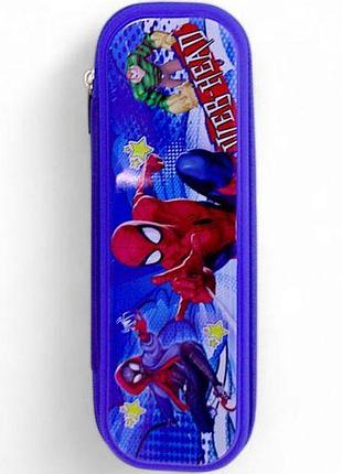 Пенал універсальний, на блискавці "людина павук", вид 3