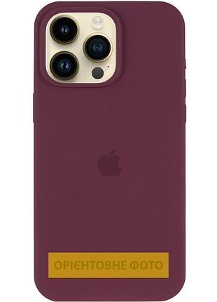 Чохол silicone case (aa) logo with magsafe для apple iphone 17 pro max (6.9") бордовий / plum 2