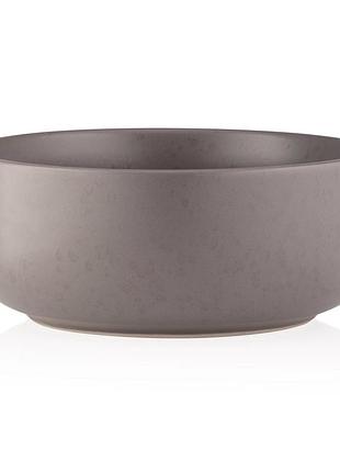 Салатник керамічний "ardesto trento" 16см,сірий ar2916tg