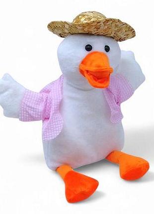 Мягкая игрушка "утенок крякающий", 30 см