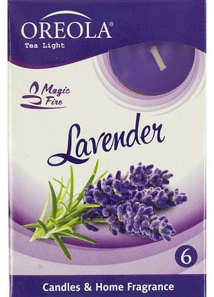 Свічка "ореола" (6 штук) лаванда