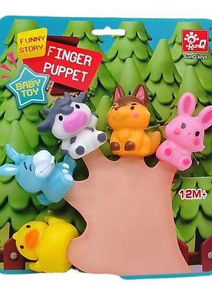 Пальчиковий театр "казкові герої" (5 тварин)