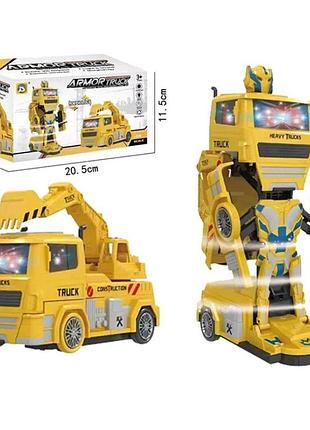 9924 трансформер будтехніка, світло, звук, їздить, у коробці