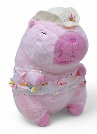 М`яка іграшка капібара дівчинка 28 см (m17704)