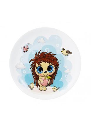 Тарілка керамічна "ardesto sweet hedgehogl" 20cм ar3455hs