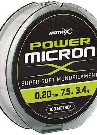 Леска matrix power micron x 100m 0.18mm 6.5lb/3.0kg