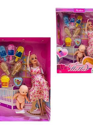 07-2 hs кукла с младенцем и аксессуарами, в коробке
