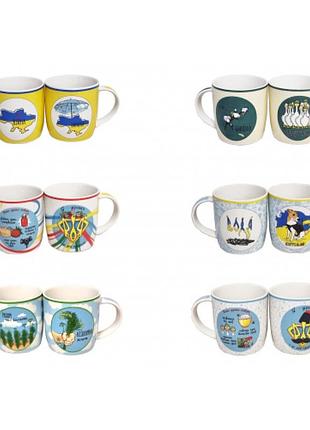 Чашка керамічна 360мл "сучасні приколи" мікс 2183-24/s&t