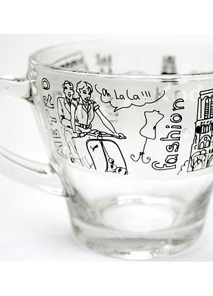 Чашка скло 230мл "morocco""london/paris" 91505370/галерея
