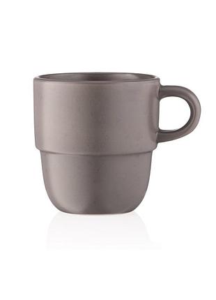 Чашка керамічна 390мл "ardesto trento" сіра ar2939tg