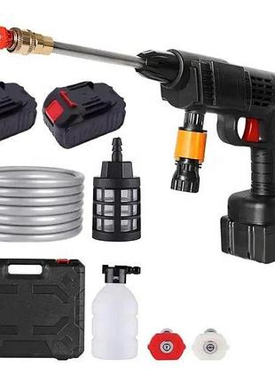 Аккумуляторная мойка с 2-мя акб портативная ручная высокого давления универсальная