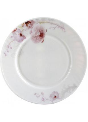 Тарілка десертна склокерамічна "рожева орхідея" 7,5" 19см 30070-61099/s&t