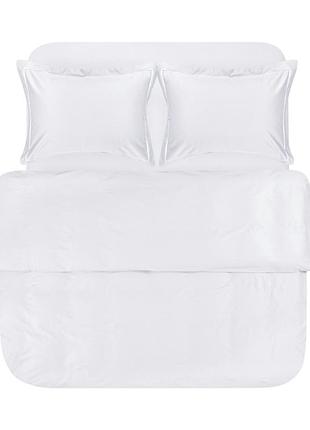 Постельное белье сатин premium lotus home - dakota modern белый евро