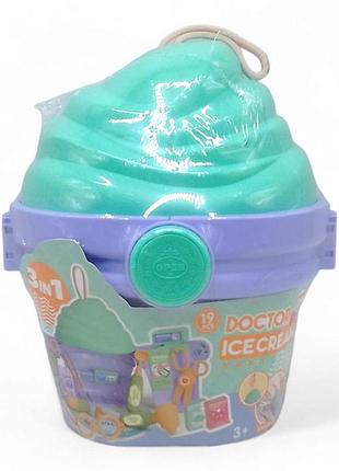 Докторский набор 3 в 1 "мороженое", 19 элементов (688-201a)