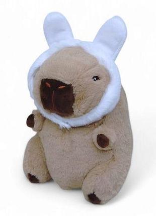 Мягкая игрушка "капибара с ушками" 25 см (00173-82)