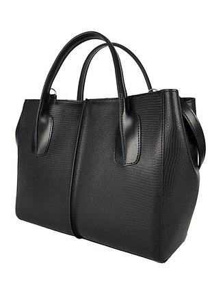 Сумка big натуральна шкіра чорний 8492-11