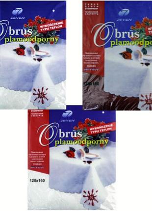 Скатертина синтетична тефлон однотонна 120х160см mf9312/a2-1