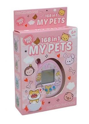 Электронная игра-брелок "my pets: тамагочи" (розовый)