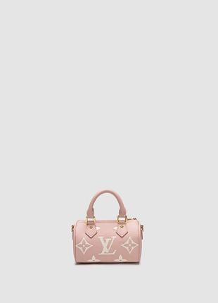 💎 louis vuitton speedy nano monogram empreinte leather rose 16.5 х 11 х 8 см