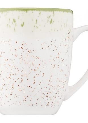 Чашка керамічна 360мл "ardesto siena" біло-зелений ar2936swg