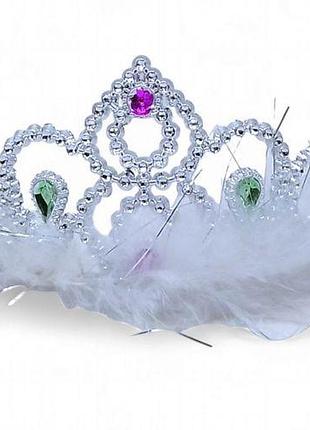 Уценка. корона з пухом вид 2 - сломан декор