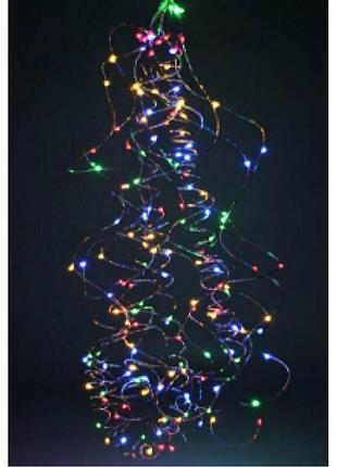 Гірлянда-водоспад електрич. роса 200led 2м мульті №1919-01(30)