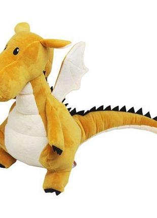 Уценка. мягкая игрушка дракон амур 30 см - грязный