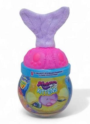 Игрушка-сюрприз "котик в аквариуме (котик в банке)", сиреневый