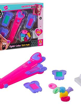 015 набор стилиста, мел для волос, утюг для волос, аксессуары, в коробке 28 х 7 х 23 см