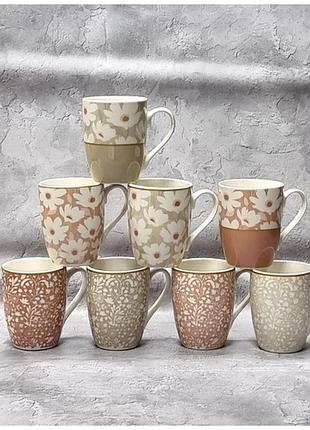 Чашка керамічна 340мл "квітковий" мікс 2091-19/s&t