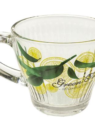 Чашка скло 230мл "morocco line" green tea 91505271/галерея