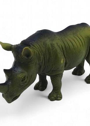 Фігурка ігрова, гумова "дикі тварини. носоріг"