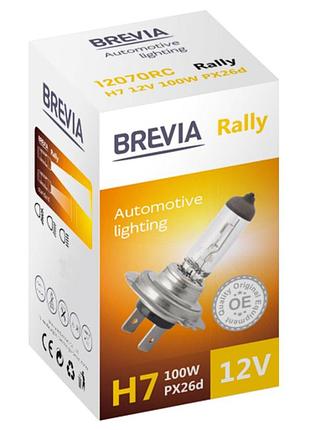 Галогеновая лампа brevia h7 100w 12v px26d для головного освещения автомобиля rally cp dm-11
