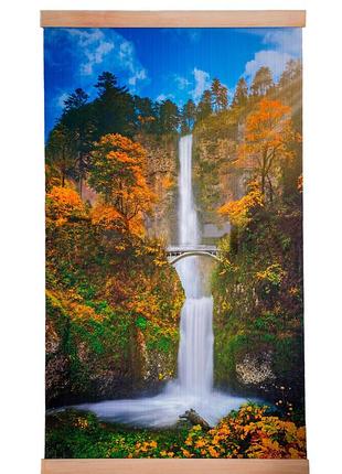 Обогреватель-картина инфракрасный настенный трио 400w 100х57 см водопад с мостиком dm-11