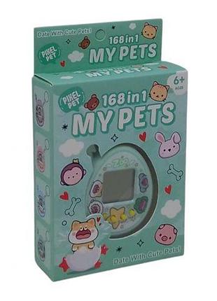 Електронна гра-брелок "my pets: тамагочі" (м'ятний)