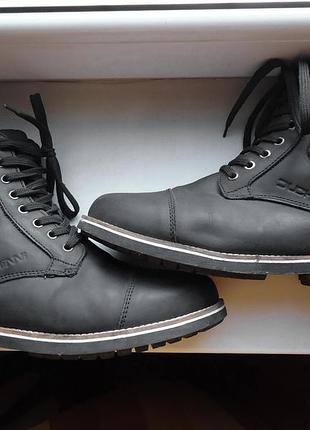 Мотоботы duchinni canyon black waterproof motorcycle leather boots (42)