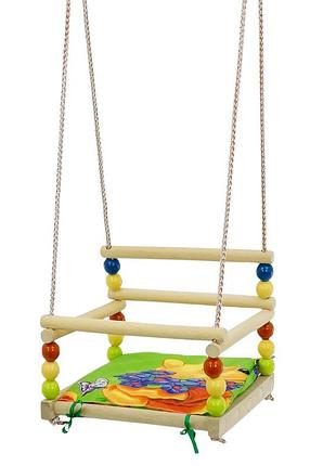 259 гойдалка підвісна, м'яке сидіння, пластик-дерево бук