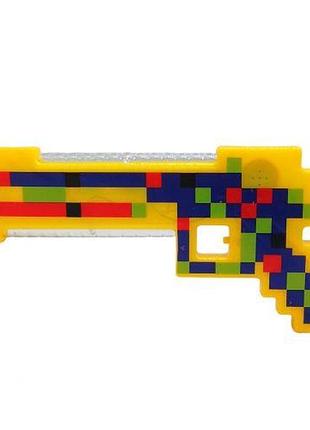 Пістолет на батарейках майнкрафт жовтий