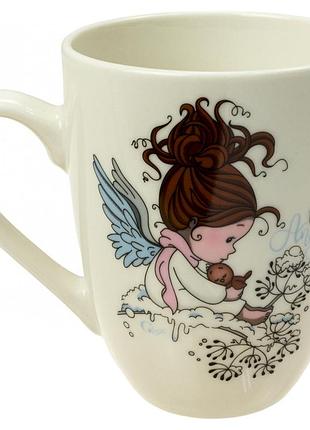 Чашка керам. 350мл капучино "зимовий янгол" 3 вида №км75040829/галерея/(12)