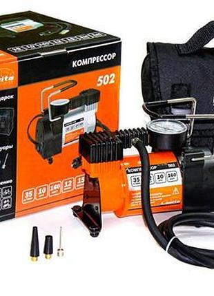 Компрессор для закачки шин компресор 12в, 15а, 10 атм, 35л/мін, прикурювач 8шт./уп. la 191502