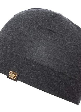 Шапка turbat talpa унісекс, s/m, під шолом, поліестер, темно-сірий