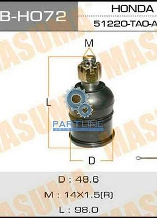 Шаровая опора masuma front accord.inspire.acura.cp3.08-, mbh072