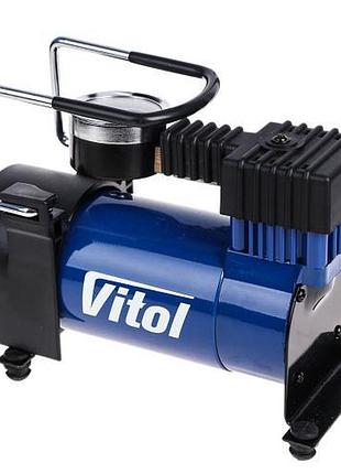 Компресор vitol к-20 100 psi 12 а 35 л/хв для легкових автомобілів та мотоциклів з прикурювачем ve-33