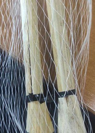 Уценка. набор для бадминтона деревянный (2 ракетки + воланчик) трещина