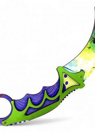 Сувенірний ніж дерев'яний «керамбіт widow»