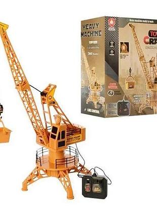 Уценка. кран башенный на радиоуправлении "tower crane" не работает пульт (xm-6820)