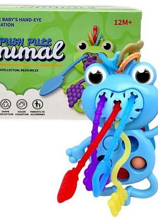 Іграшка-прорізувач "жабеня" (16 см) блакитний