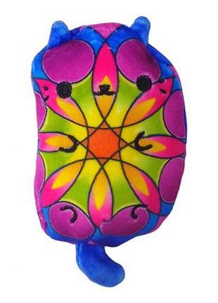 Мягкая игрушка "cats vs pickles - веселые котики и огурчики", синий с рисунком